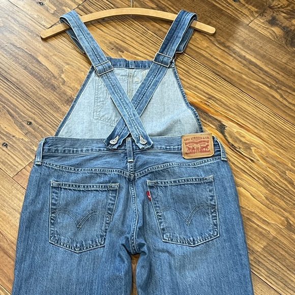 Levi's Classic Blue Women's Crisscross Overalls Size Small Heritage - Picture 6 of 10